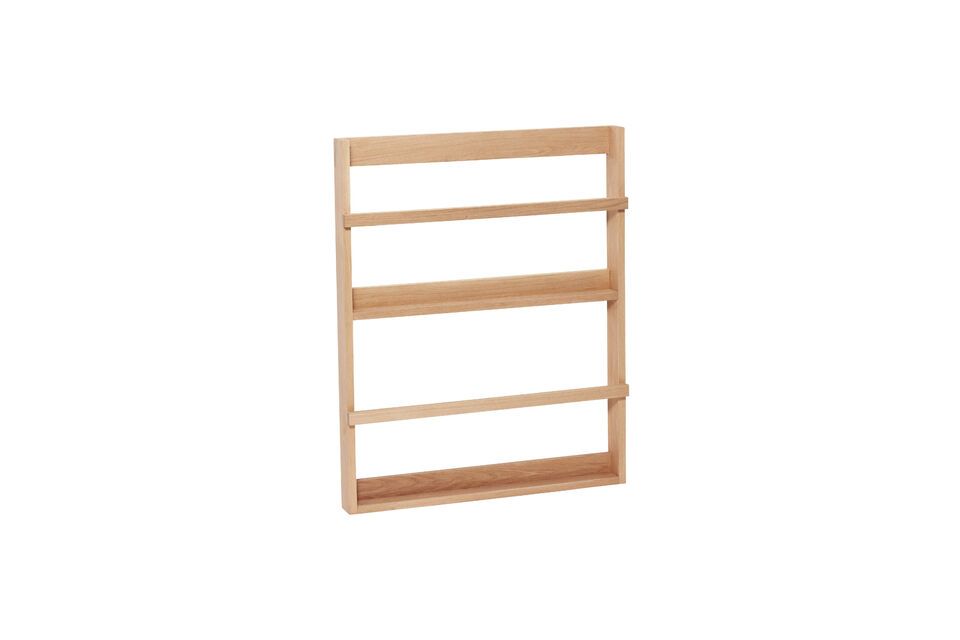 The Display light oak wood wall shelf is an elegant way to display your favorite items