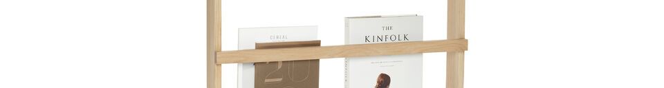 Material Details Wall shelf in light oak Display