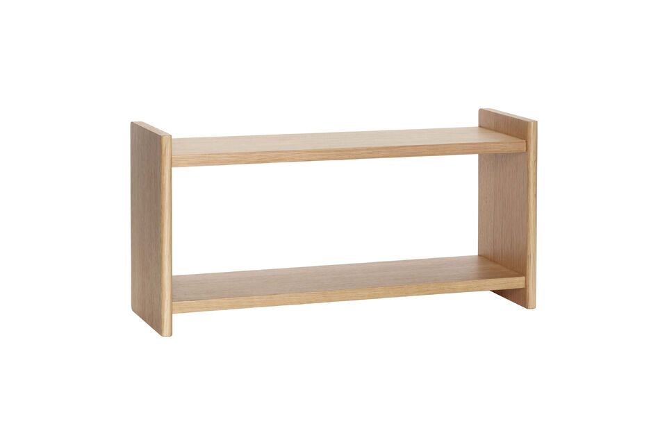 Wall shelf in light oak veneer Less Hübsch