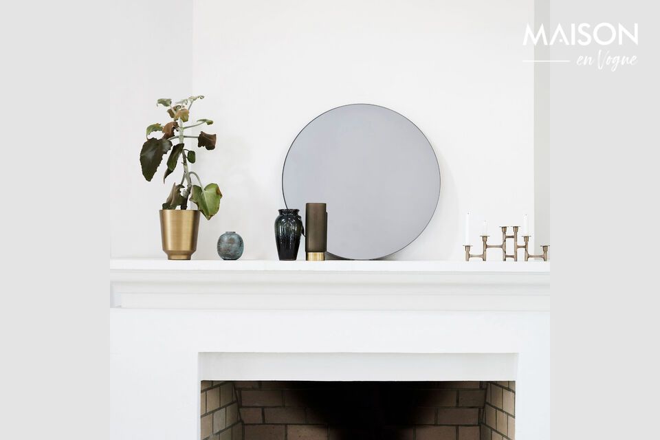 Add elegance and style with this exclusive gray mirror.