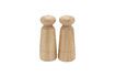 Miniature Wardha light oak salt and pepper mill 1