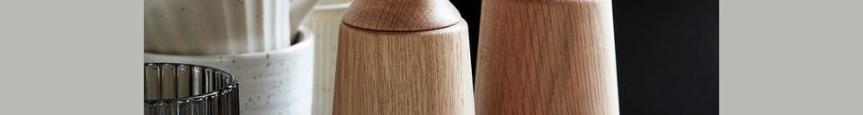 Material Details Wardha light oak salt and pepper mill