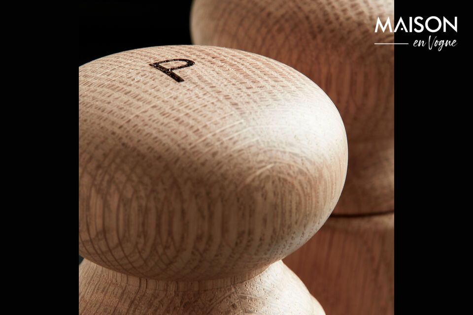 Bring a touch of natural elegance to your table with oak salt and pepper mills from the Wardha