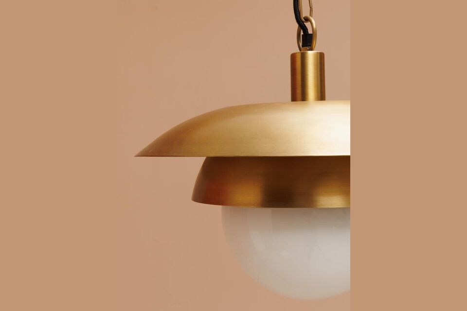 Discover the timeless elegance of our gold-colored iron pendant