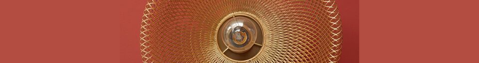 Material Details Wave gold metal wall lamp