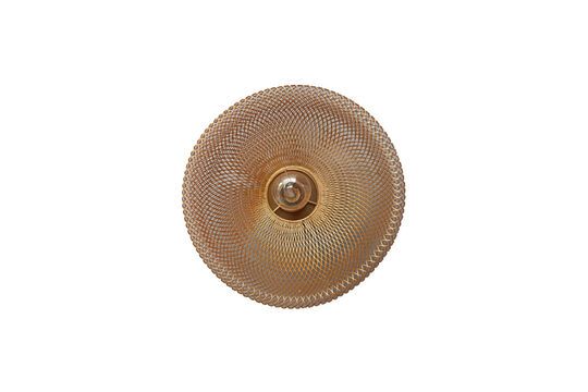 Wave gold metal wall lamp Clipped