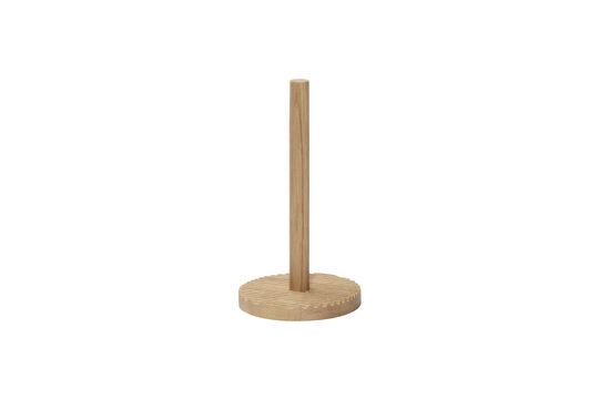 Wave light oak kitchen roll holder Clipped