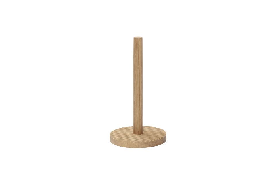 Wave light oak kitchen roll holder Hübsch