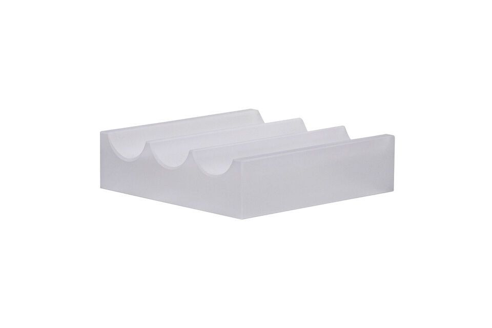 Wave white crystal organizer Hübsch