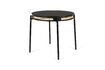 Miniature Webbing 2-seater round wood and rattan dining table 1