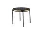 Miniature Webbing 2-seater round wood and rattan dining table Clipped