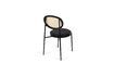 Miniature Webbing fabric and black rattan armchair 7