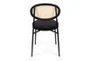 Miniature Webbing fabric and black rattan armchair 8