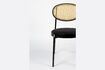 Miniature Webbing fabric and black rattan armchair 10