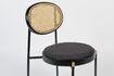 Miniature Webbing fabric and black rattan armchair 11