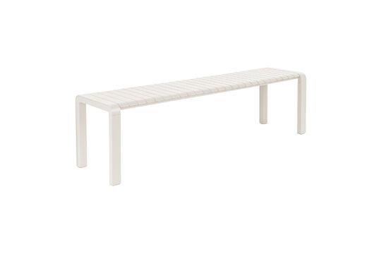 White aluminium bench Vondel Clipped