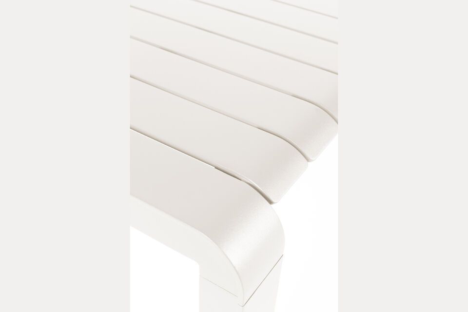 White aluminium bench Vondel - 5