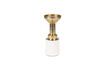 Miniature White aluminium candle holder Glam 1