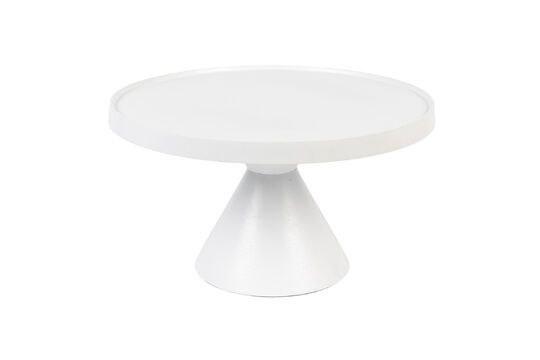 White aluminium coffee table Floss Clipped