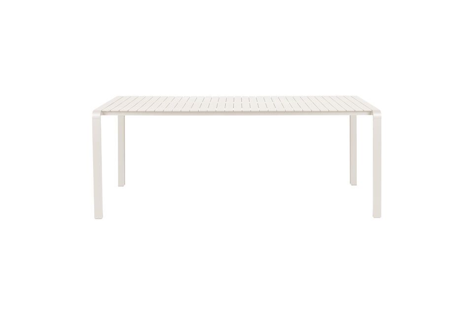 White aluminium dining table Vondel - 2