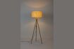 Miniature White bamboo floor lamp Fan 2