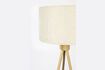 Miniature White bamboo floor lamp Fan 12