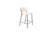 Miniature White bouclé counter chair Jolien 1