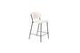 Miniature White bouclé counter chair Jolien Clipped