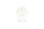 Miniature White ceramic vase 28 cm Bassin Clipped