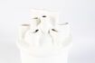 Miniature White ceramic vase 28 cm Bassin 4