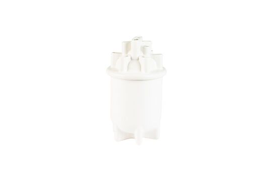 White ceramic vase 36 cm Bassin Clipped