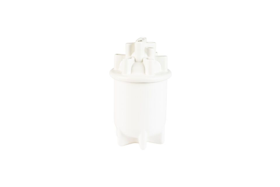 White ceramic vase 36 cm Bassin - 14