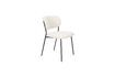 Miniature White curly fabric chair Jolien 1