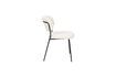 Miniature White curly fabric chair Jolien 4