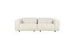 Miniature White fabric 3-seater sofa Wings 1