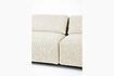 Miniature White fabric 3-seater sofa Wings 7