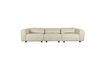 Miniature White fabric 5-seater sofa Wings 1