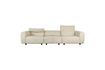 Miniature White fabric 5-seater sofa Wings 6