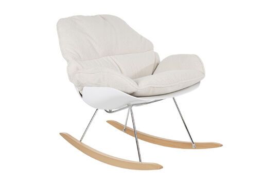 White fabric armchair Rocky Clipped