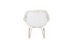 Miniature White fabric armchair Rocky 7