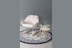 Miniature White fabric armchair Rocky 3