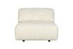 Miniature White fabric armchair Wings 1