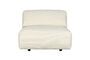 Miniature White fabric armchair Wings Clipped