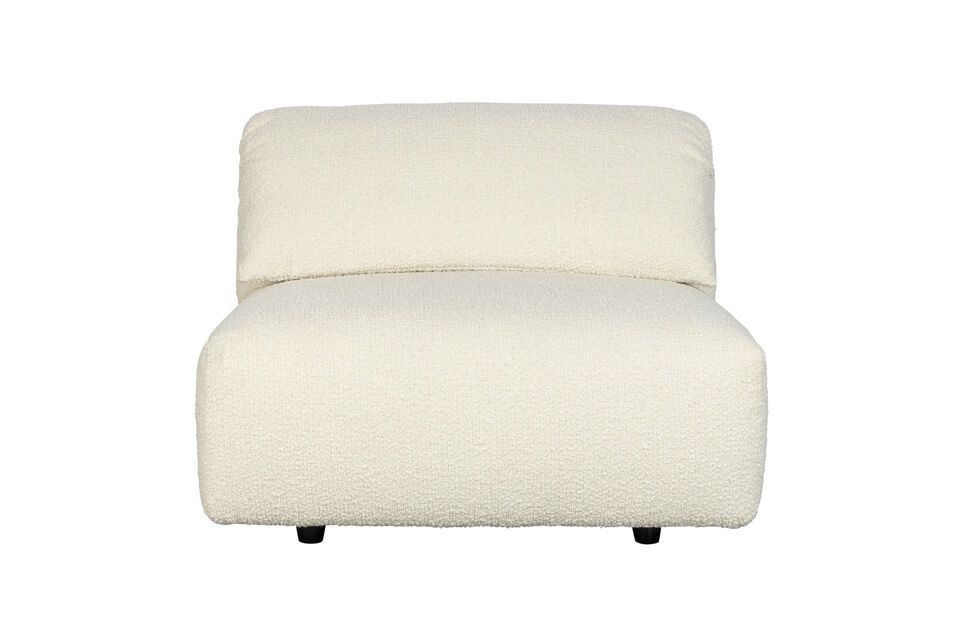 White fabric armchair Wings Zuiver