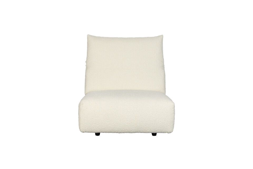 White fabric armchair Wings - 7