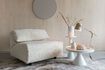 Miniature White fabric armchair Wings 3