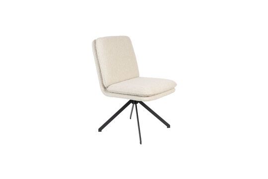 White fabric chair Tyler Clipped