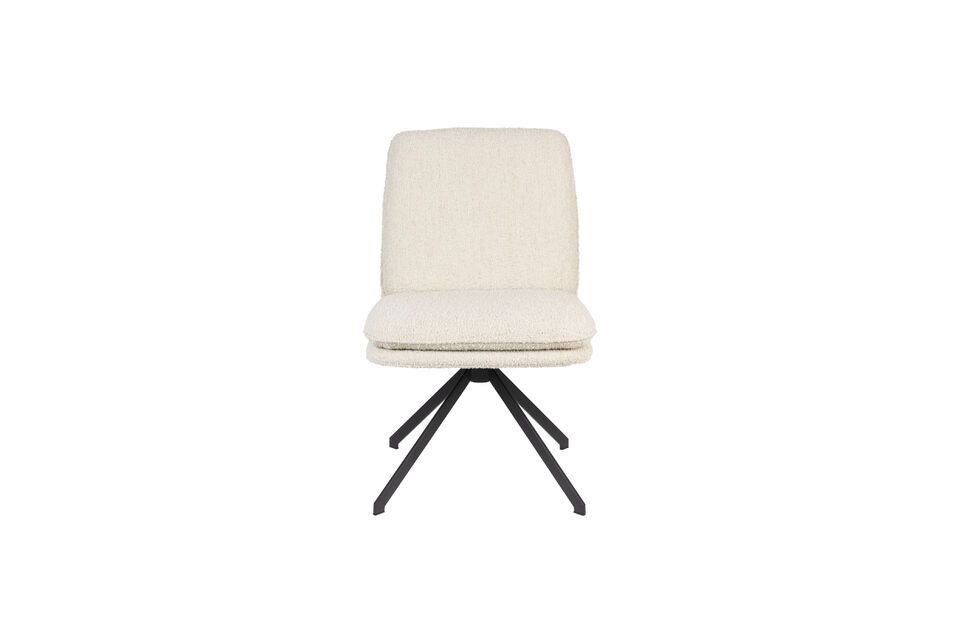 White fabric chair Tyler - 4