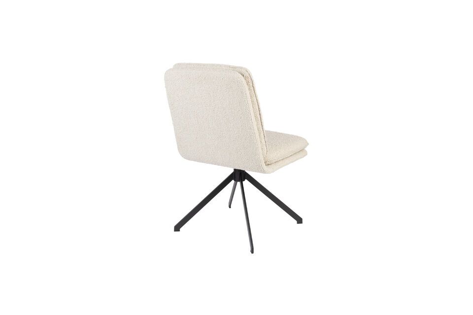 White fabric chair Tyler - 6