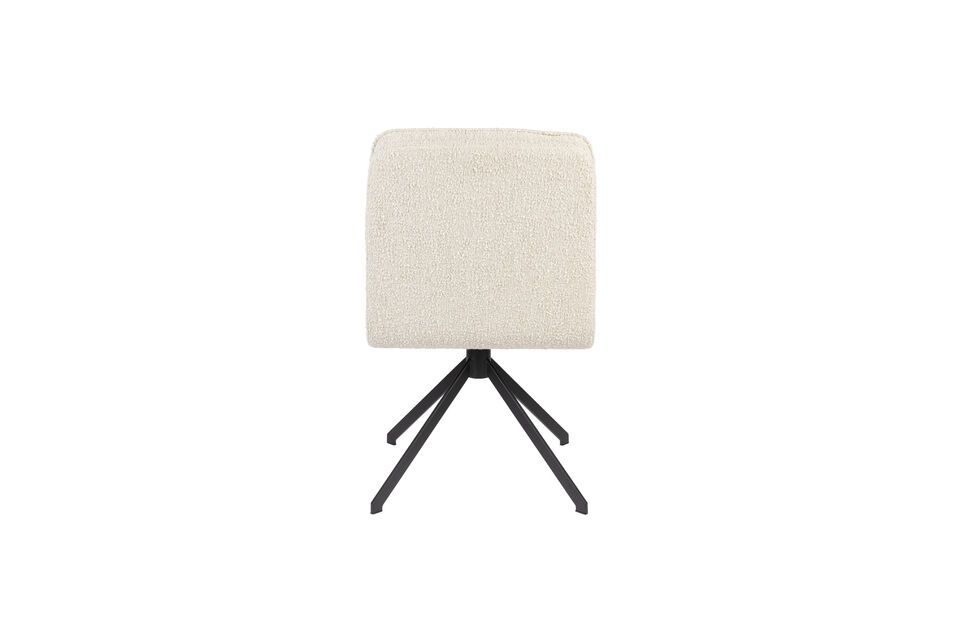 White fabric chair Tyler - 7